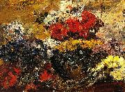 Lovis Corinth Herbstblumen painting